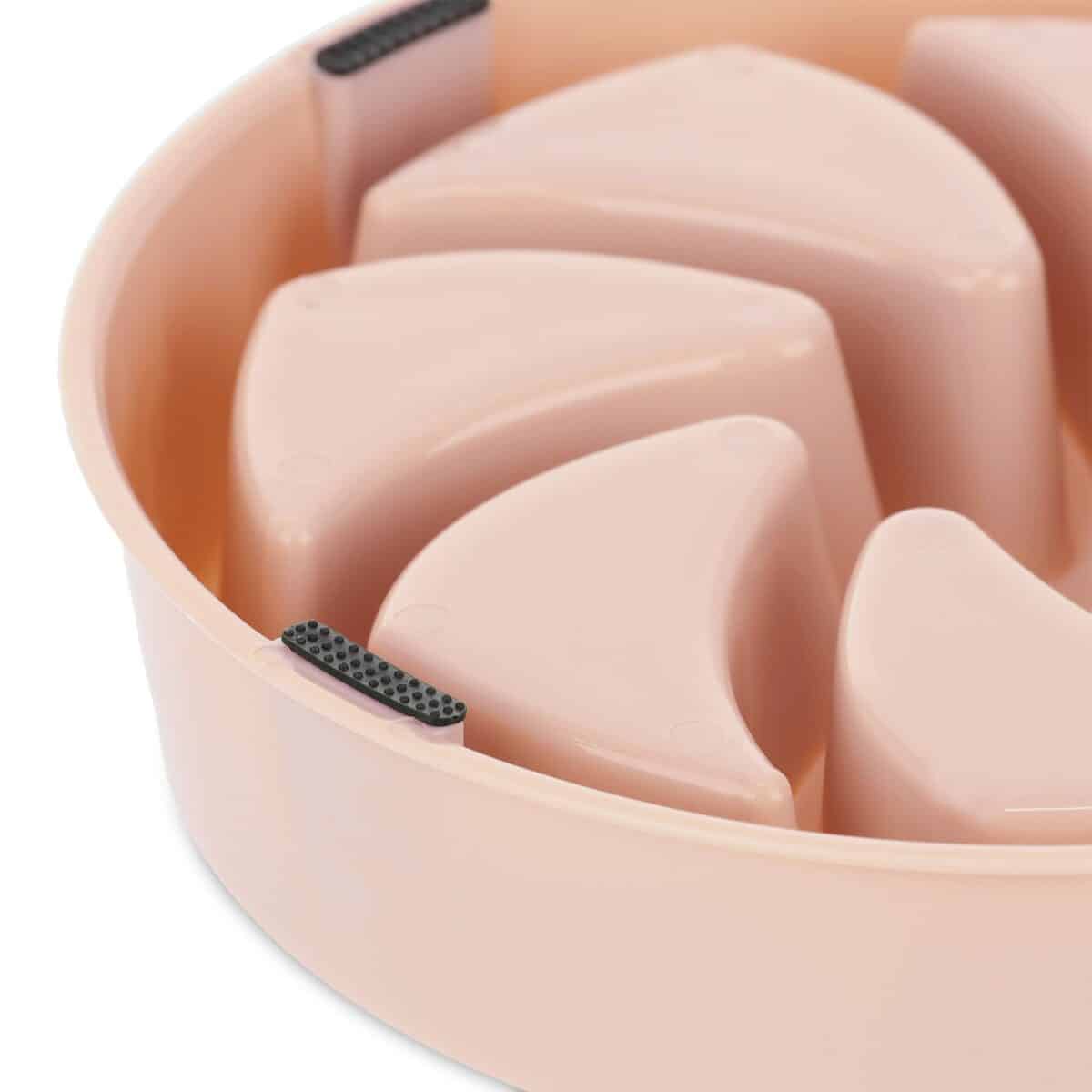 Bol anti-sling, pentru mancare lenta, roz, 600 ml, 5 x 20,5 cm - imagine 6