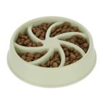Bol anti-sling, pentru mancare lenta, verde, 600 ml, 5 x 20,5 cm