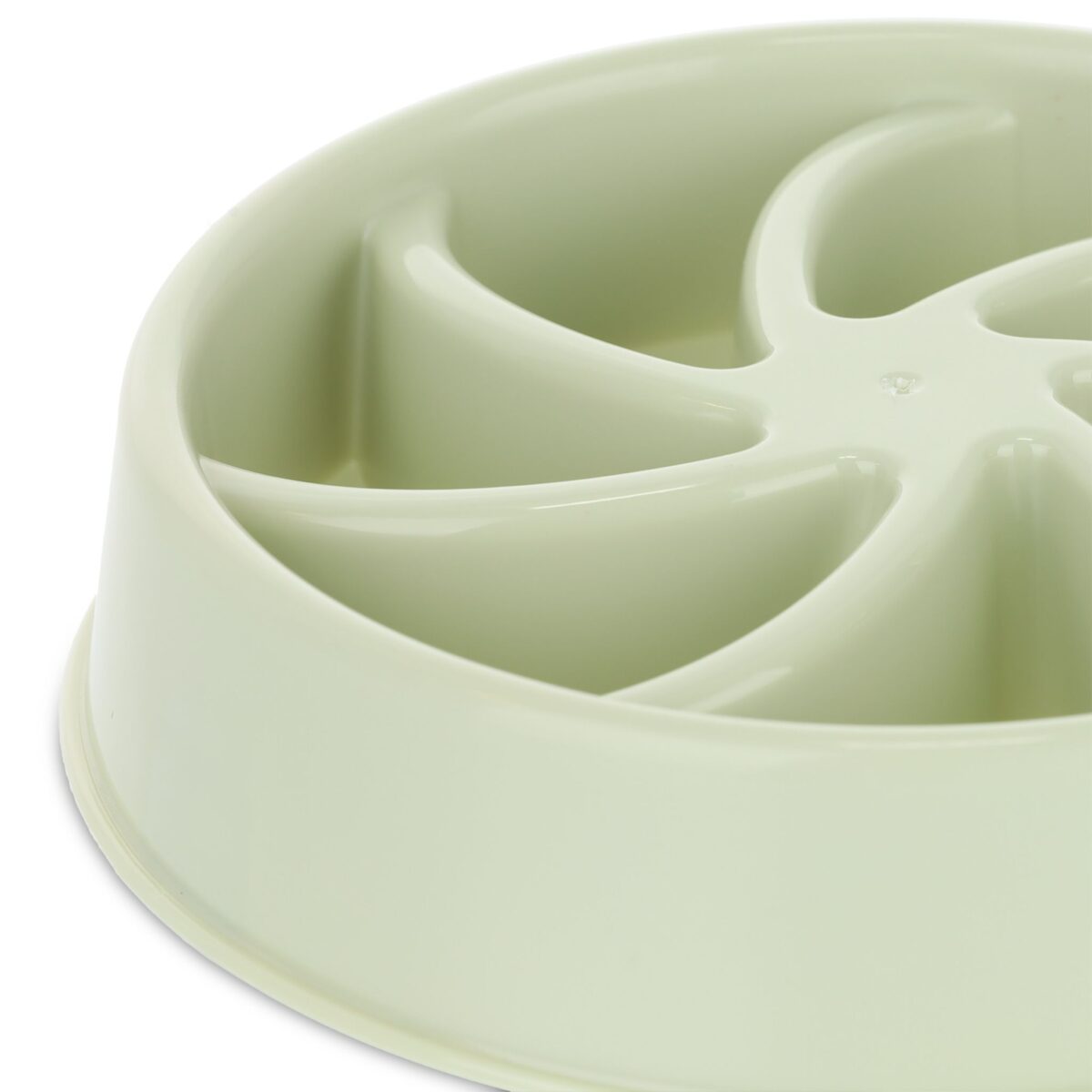 Bol anti-sling, pentru mancare lenta, verde, 600 ml, 5 x 20,5 cm - imagine 4