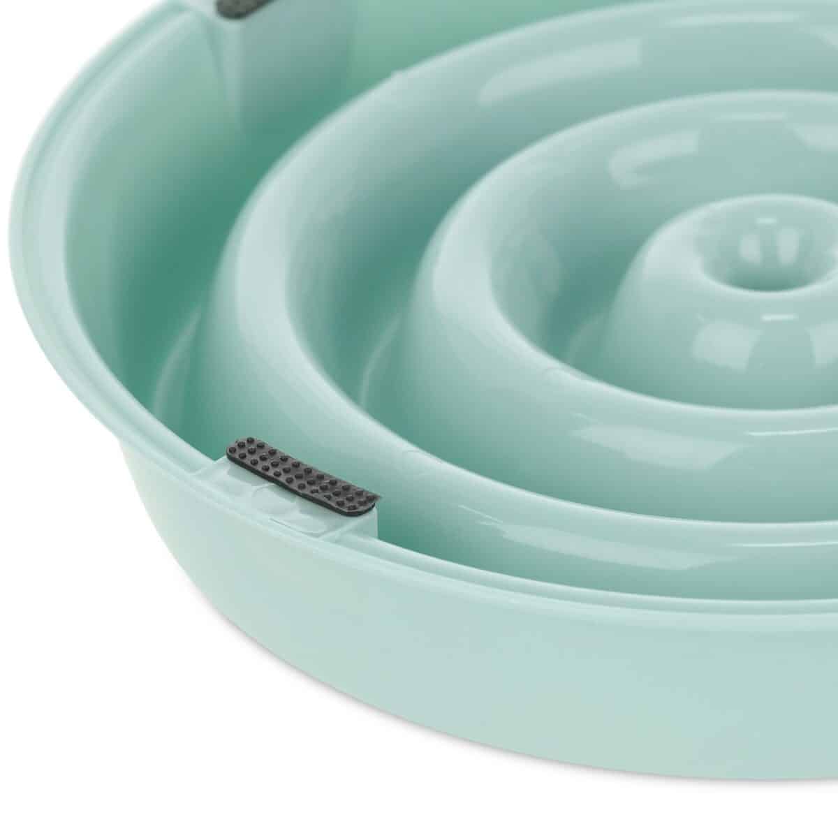 Bol anti-sling, pentru mancare lenta, albastru, 400 ml, 4 x 21 cm - imagine 5