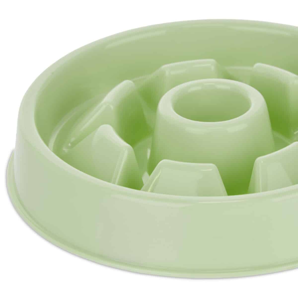 Bol anti-sling, pentru mancare lenta, verde, 550 ml, 4 x 21 cm - imagine 6