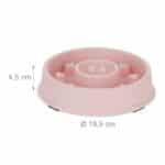 Bol anti-sling, pentru mancare lenta, roz, 500 ml, 4,5 x 19,5 cm - imagine 4