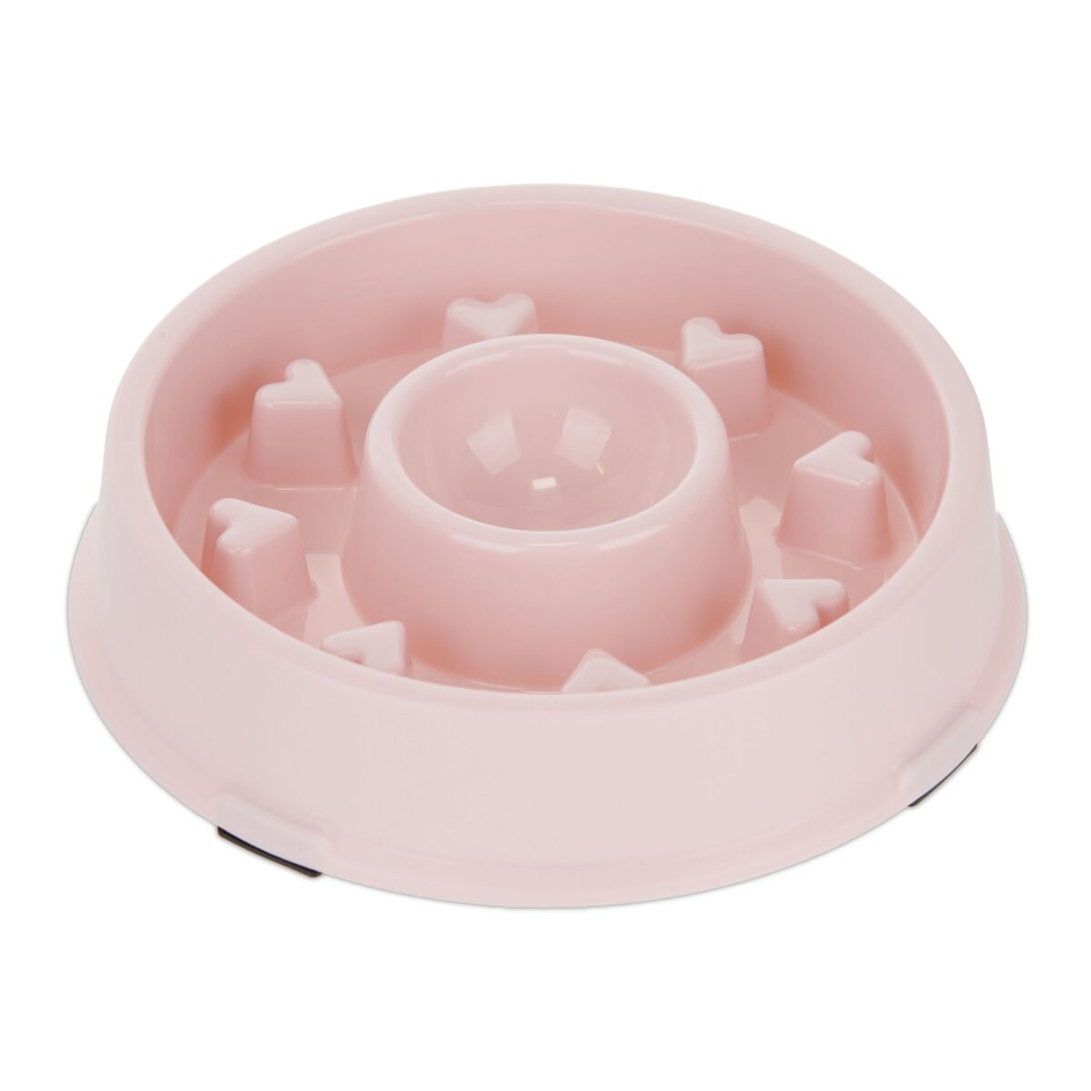 Bol anti-sling, pentru mancare lenta, roz, 500 ml, 4,5 x 19,5 cm - imagine 6