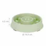 Bol anti-sling, pentru mancare lenta, verde, 500 ml, 4,5 x 19,5 cm - imagine 4