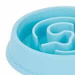 Bol anti-sling, pentru mancare lenta, albastru, 650 ml, 5 x 21 cm - imagine 6