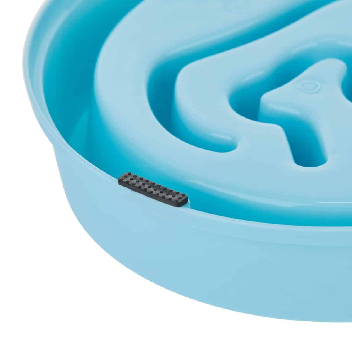 Bol anti-sling, pentru mancare lenta, albastru, 650 ml, 5 x 21 cm - imagine 7