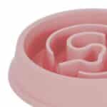 Bol anti-sling, pentru mancare lenta, roz, 650 ml, 5 x 21 cm - imagine 6
