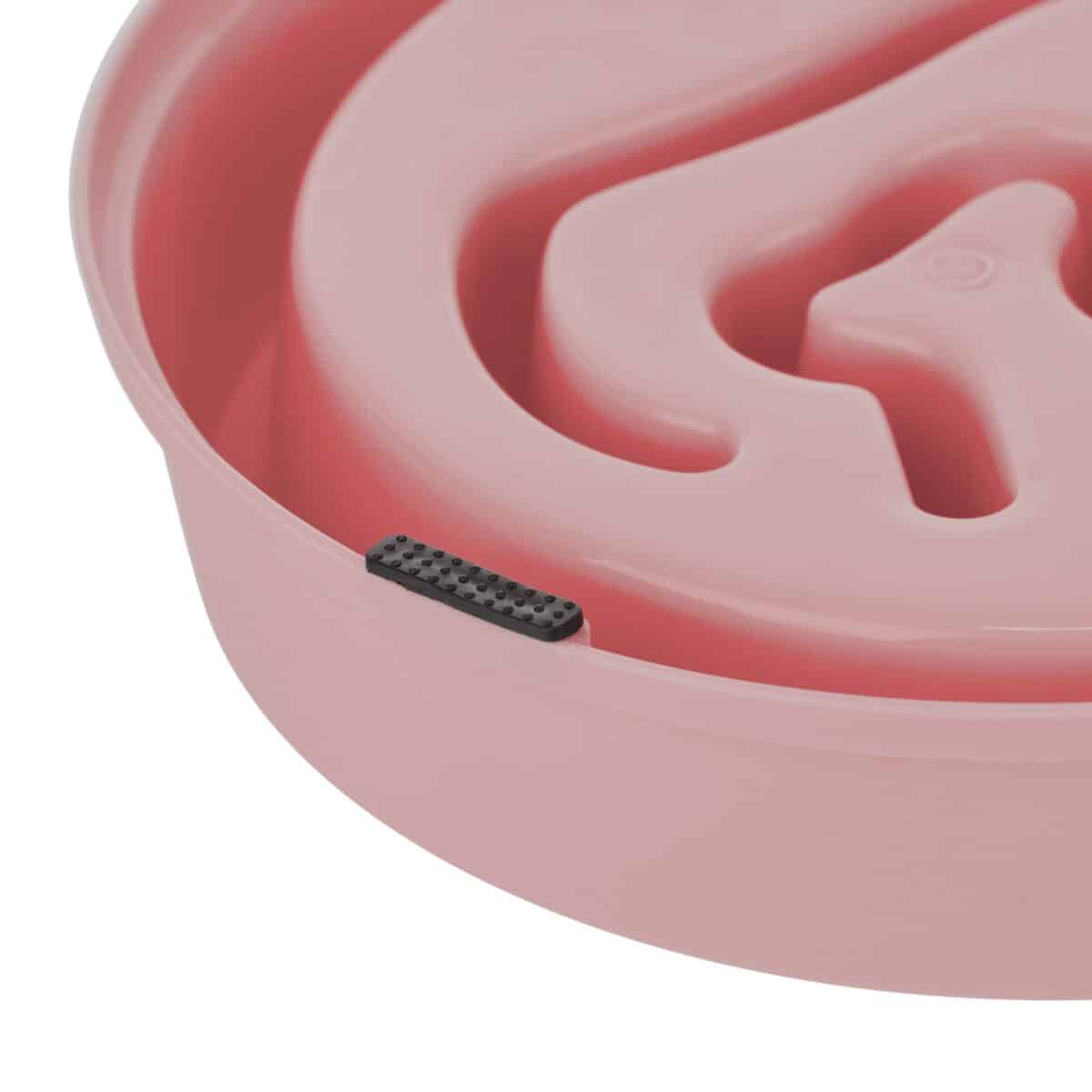 Bol anti-sling, pentru mancare lenta, roz, 650 ml, 5 x 21 cm - imagine 7