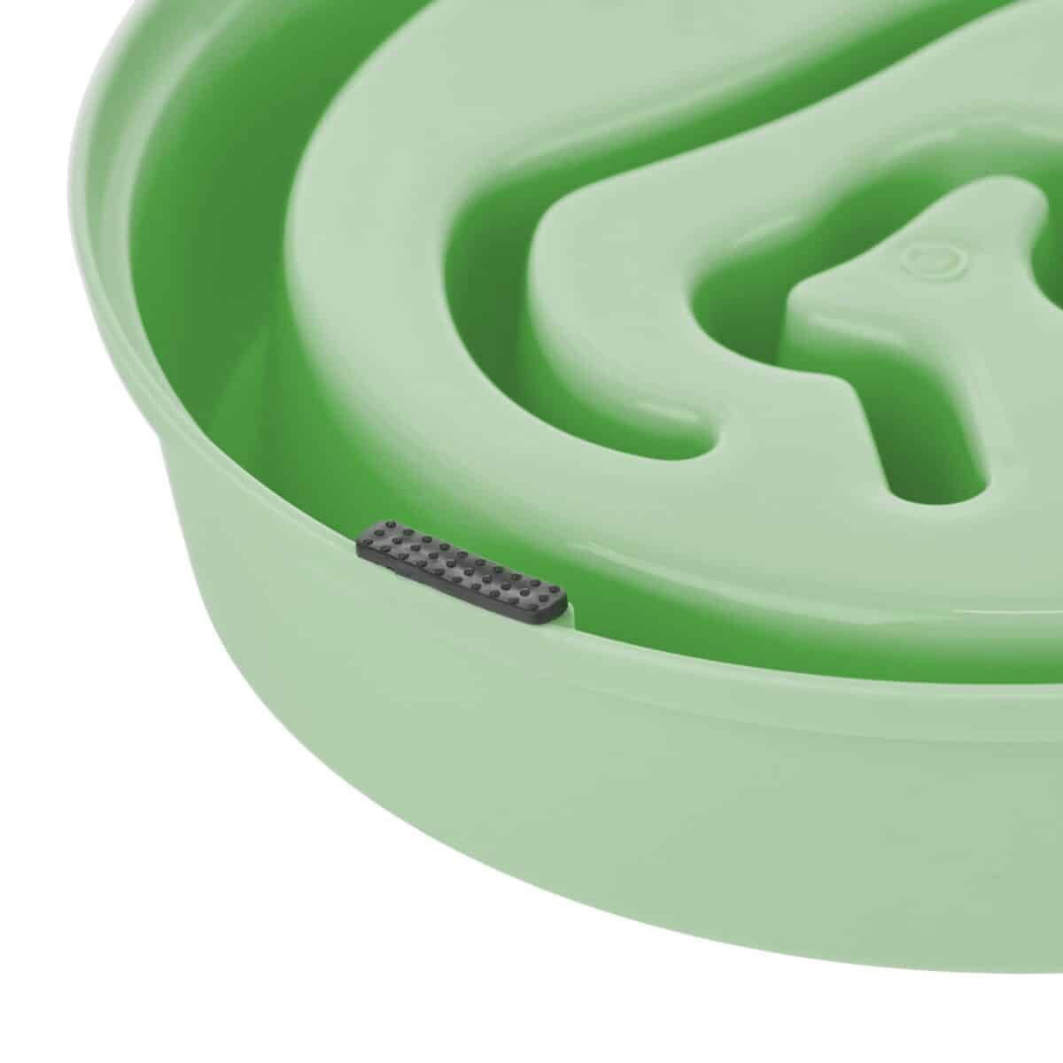 Bol anti-sling, pentru mancare lenta, verde, 650 ml, 5 x 21 cm - imagine 7