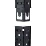 Raft industrial cu 5 rafturi, placi MDF, cadru otel negru, 180 x 100 x 41 cm - imagine 9
