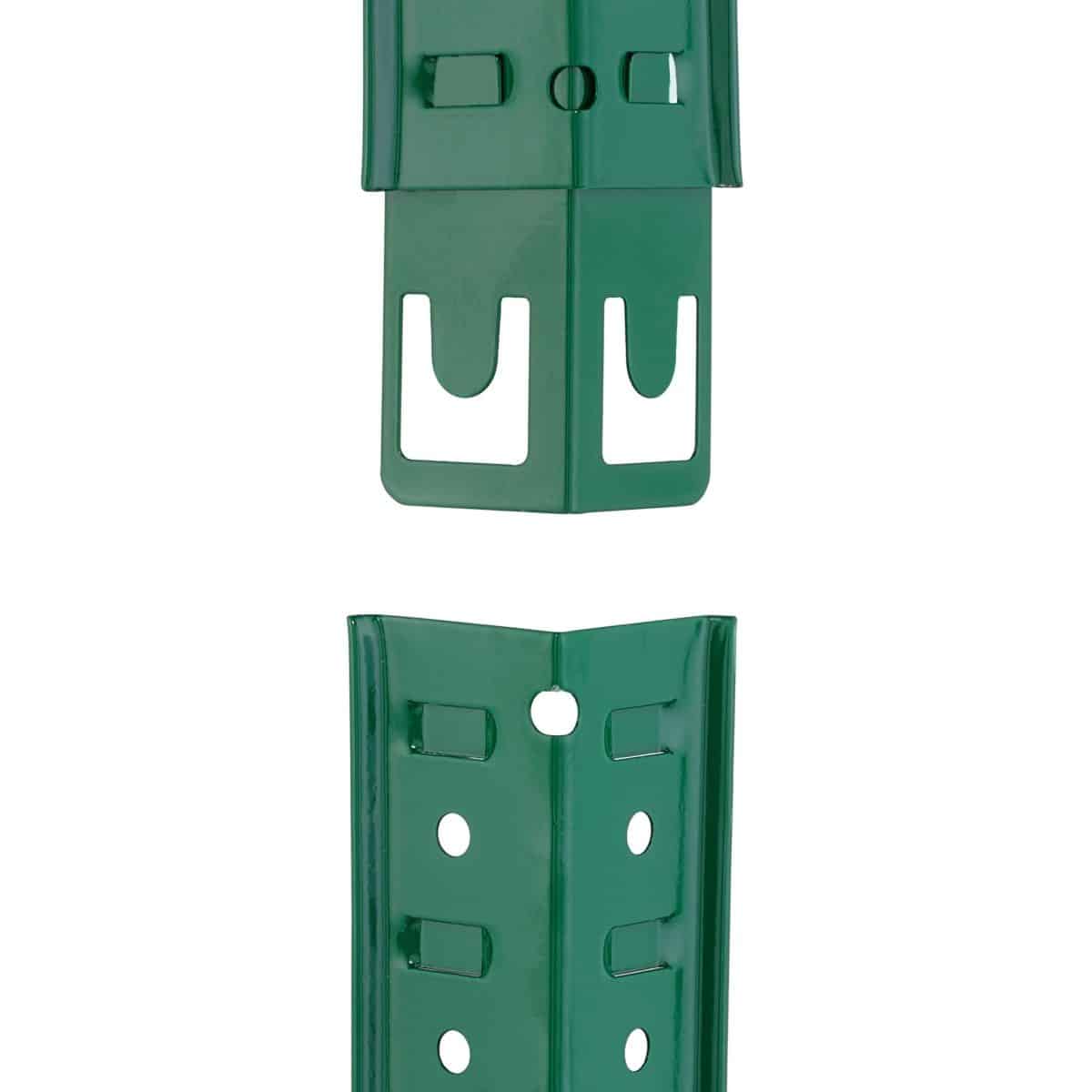 Raft industrial cu 5 rafturi, placi MDF, cadru otel verde, 180 x 90 x 40 cm - imagine 9