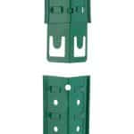 Raft industrial cu 5 rafturi, placi MDF, cadru otel verde, 180 x 90 x 40 cm - imagine 9