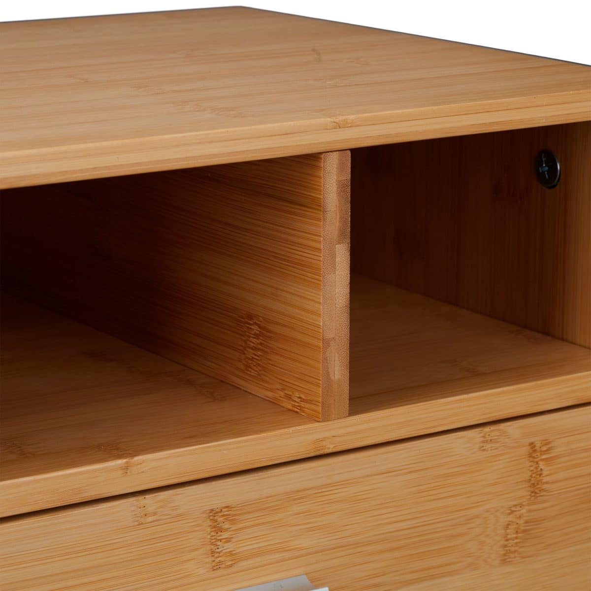 Organizator de birou, din bambus, 22 x 40 x 31 cm, Relaxdays - imagine 6