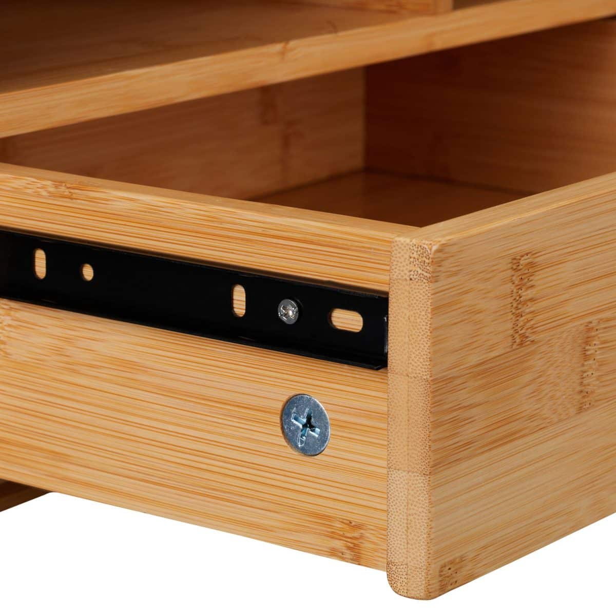 Organizator de birou, din bambus, 22 x 40 x 31 cm, Relaxdays - imagine 7