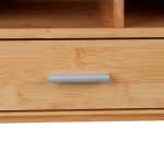Organizator de birou, din bambus, 22 x 40 x 31 cm, Relaxdays - imagine 8