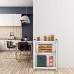 Raft industrial cu 5 rafturi, placi MDF, cadru otel, 180 x 70 x 30 cm - imagine 2