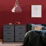 Comoda cu 6 rafturi textile, gri, blat MDF, cadru metal, 63 x 80 x 30 cm - imagine 5