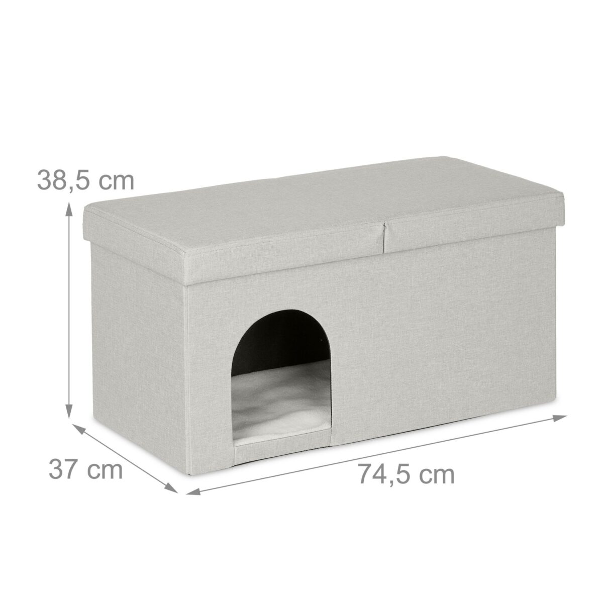 Taburet culcus pentru animale de companie, pliabil, 38,5 x 74,5 x 37 cm - imagine 5