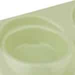 Suport mancare caini/pisici, cu 2 boluri din inox, verde, 6,5 x 29 x 19 cm - imagine 7