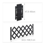 Gard protectie, blocare acces, animale de companie, extensibil, negru, inaltime 47,5-60 cm, latime 34,5-108,5 cm - imagine 4