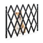 Gard protectie, blocare acces pentru animale de companie, negru, inaltime 87 - 97 cm, latime 34 - 140 cm