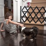Gard protectie, blocare acces pentru animale de companie, negru, inaltime 87 - 97 cm, latime 34 - 140 cm - imagine 4