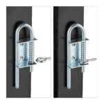 Gard protectie, blocare acces pentru animale de companie, negru, inaltime 87 - 97 cm, latime 34 - 140 cm - imagine 8