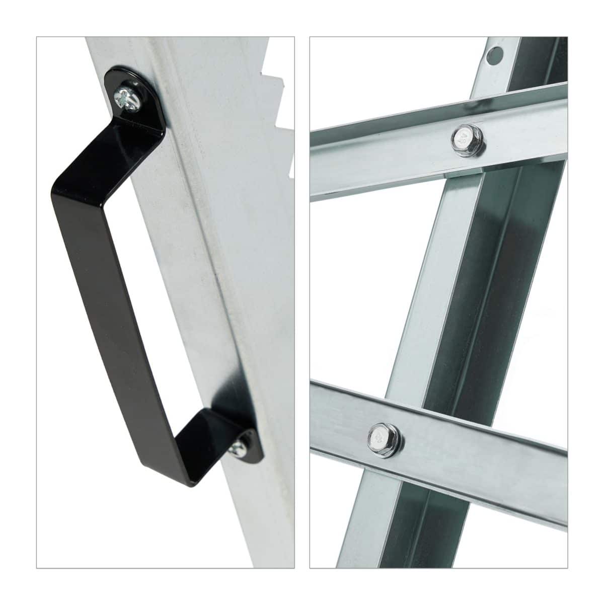 Suport pentru taierea lemnelor, dinti de fixare, sustine 160 kg, 80 x 80 x 85 cm - imagine 9