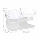 Boluri hranire pisici, cu suport, 2 x 500 ml, 16 x 27,5 x 13,5 cm - imagine 4