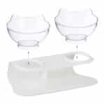 Boluri hranire pisici, cu suport, 2 x 500 ml, 16 x 27,5 x 13,5 cm - imagine 6