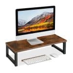 Suport pentru monitor, MDF, structura metalica, 15 x 55 x 23 cm
