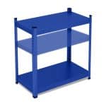 Raft metalic pentru depozitare cu 5 polite, incarcare 875 kg, albastru, 150 x 75 x 30 cm, Relaxdays - imagine 7