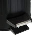 Cos de gunoi pentru baie, 3 L, capac din bambus, cu pedala, negru - imagine 5