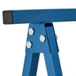 Set 2 staliere, pliabile, capacitate 100kg pe stalier, albastru, 74 x 78 x 40 cm - imagine 8