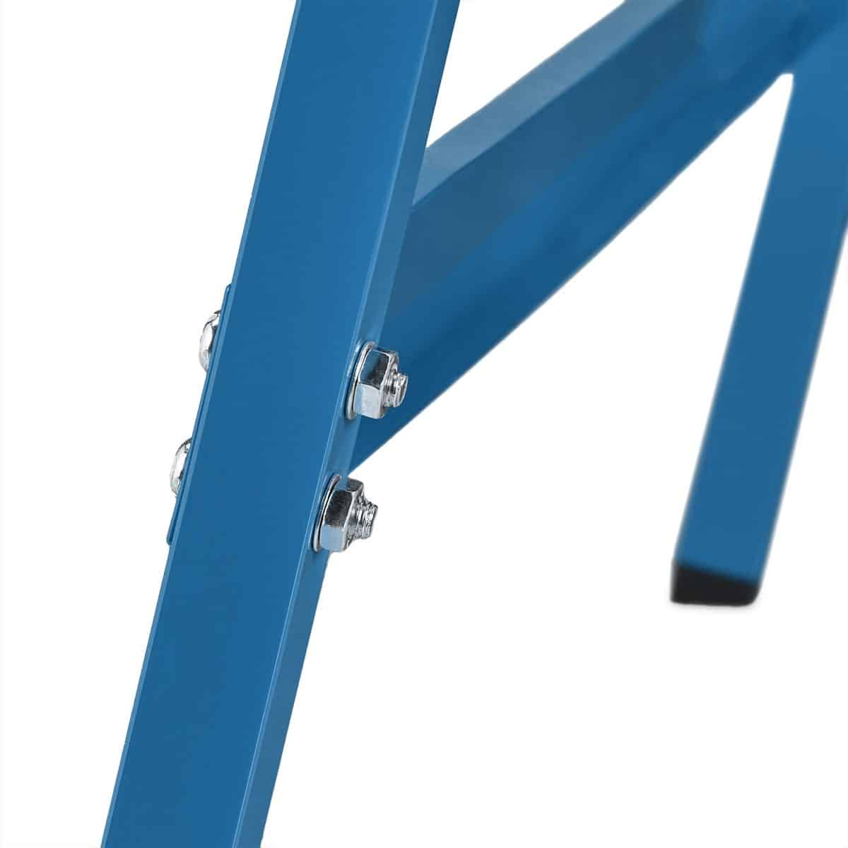 Set 2 staliere, pliabile, capacitate 100kg pe stalier, albastru, 74 x 78 x 40 cm - imagine 9