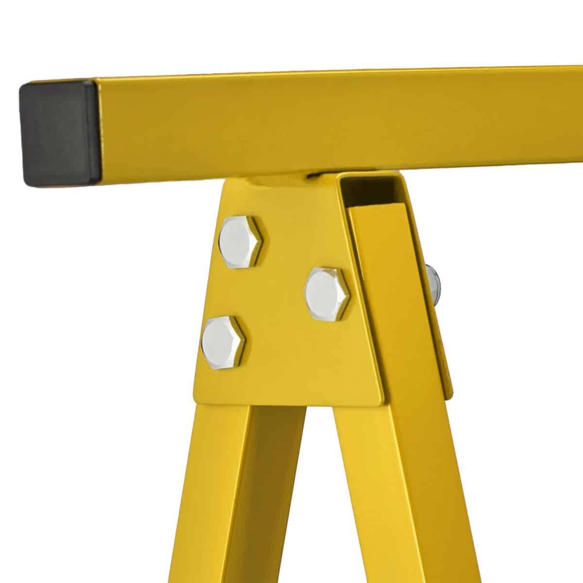 Set 2 staliere, pliabile, capacitate 100kg pe stalier, galben, 74 x 78 x 40 cm - imagine 8