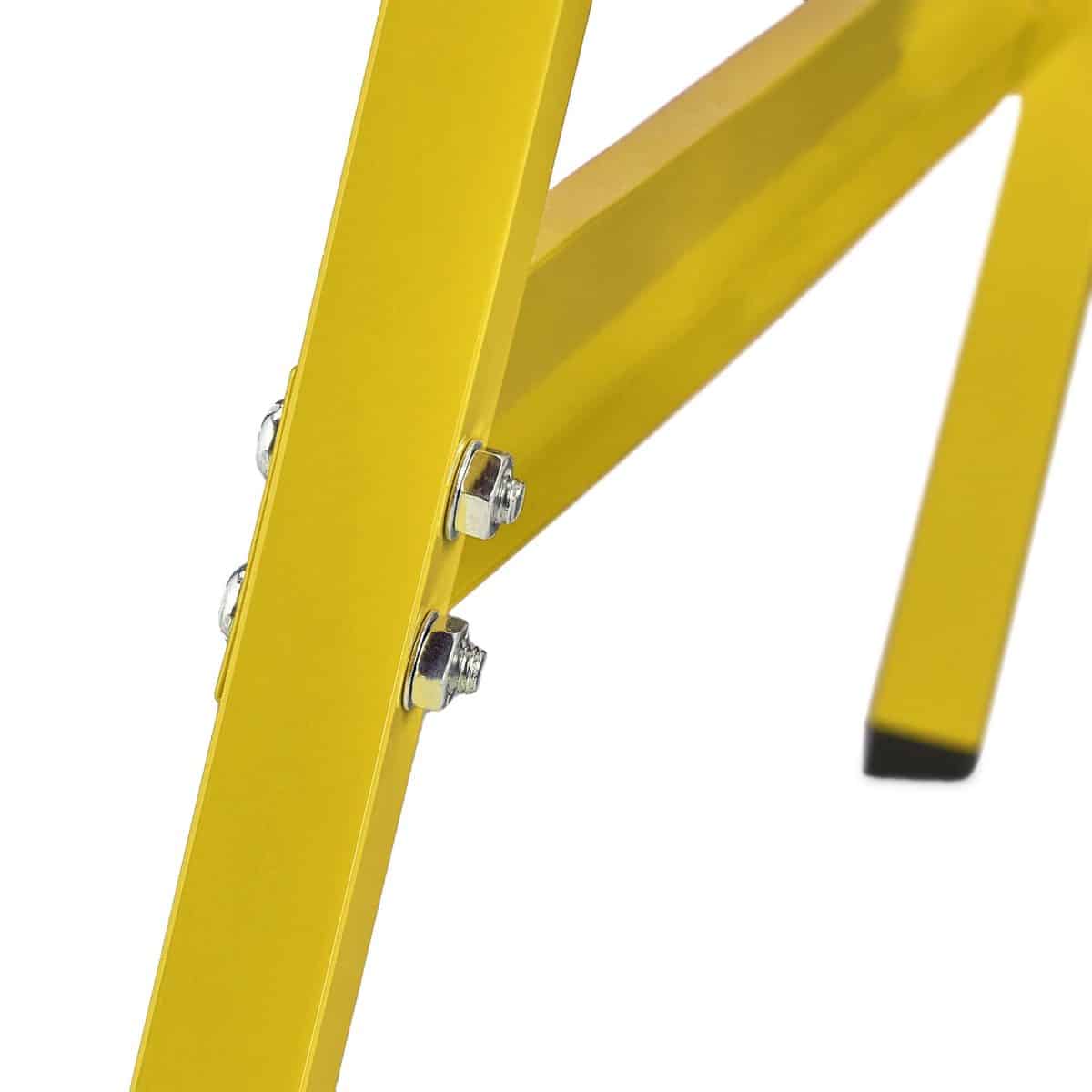 Set 2 staliere, pliabile, capacitate 100kg pe stalier, galben, 74 x 78 x 40 cm - imagine 9