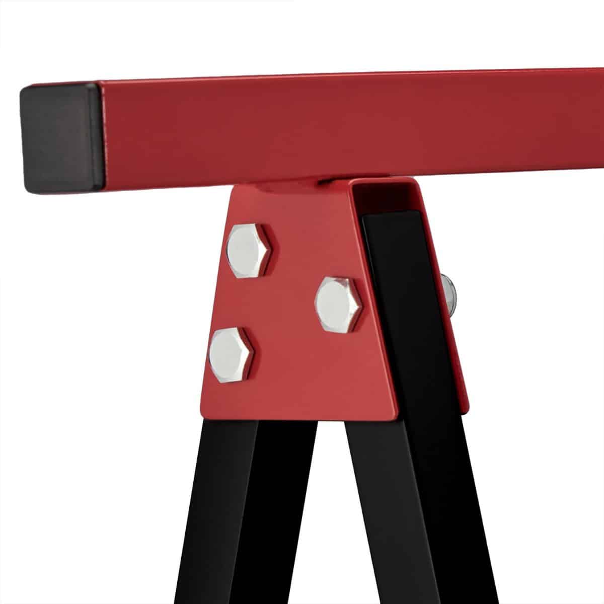 Set 2 staliere, pliabile, capacitate 100kg pe stalier, negru, 74 x 78 x 40 cm - imagine 8