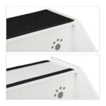 Scara pentru caini si pisici, 3 trepte, culcus, alb, 52,5 x 42 x 60 cm - imagine 6