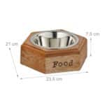 Boluri pentru apa si mancare inscriptionate, 2 x 7,5 x 23,5 x 21 cm - imagine 4