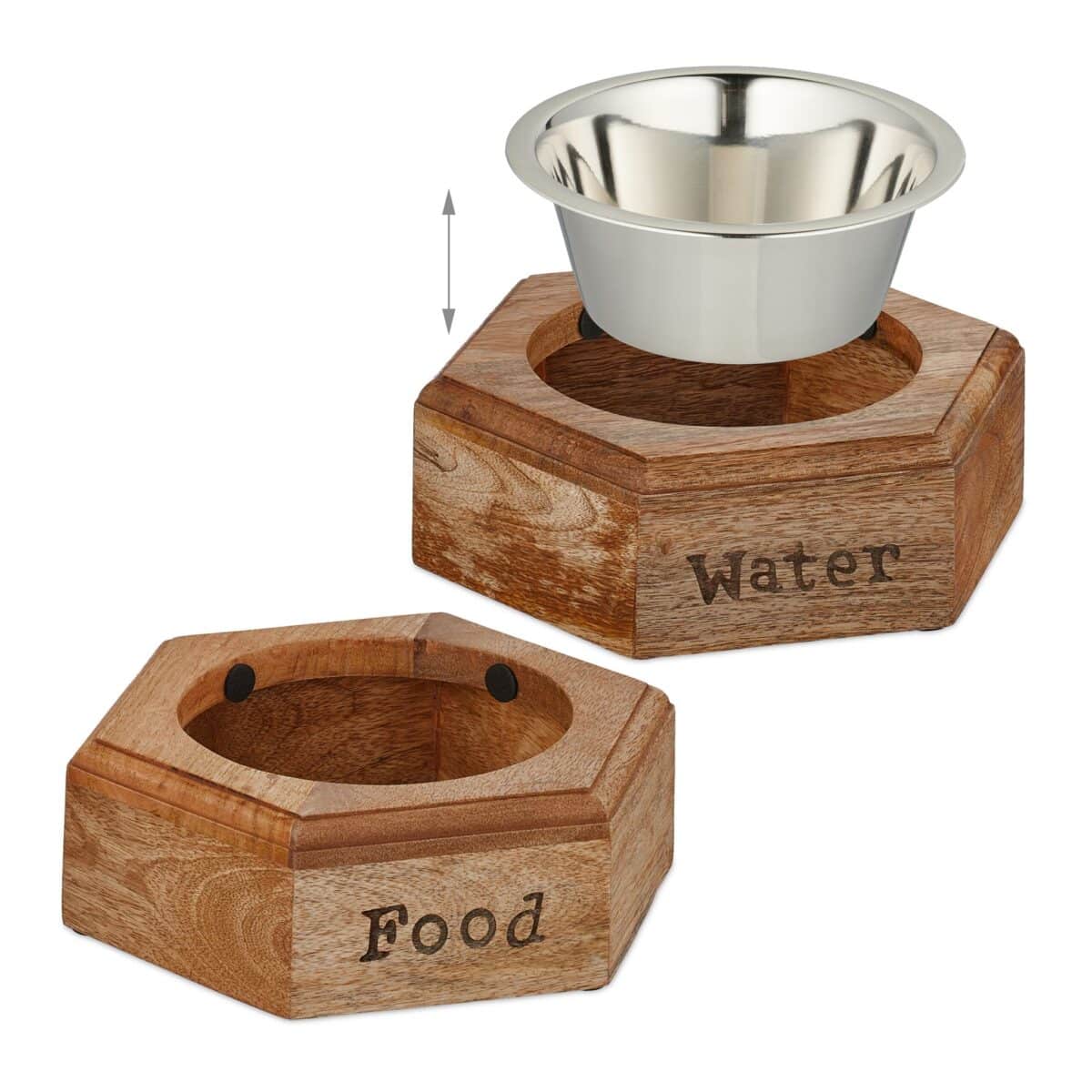 Boluri pentru apa si mancare inscriptionate, 2 x 7,5 x 23,5 x 21 cm - imagine 6