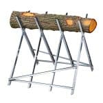 Suport pentru taierea lemnelor, dinti de fixare, sustine 150 kg, 80 x 80 x 82 cm