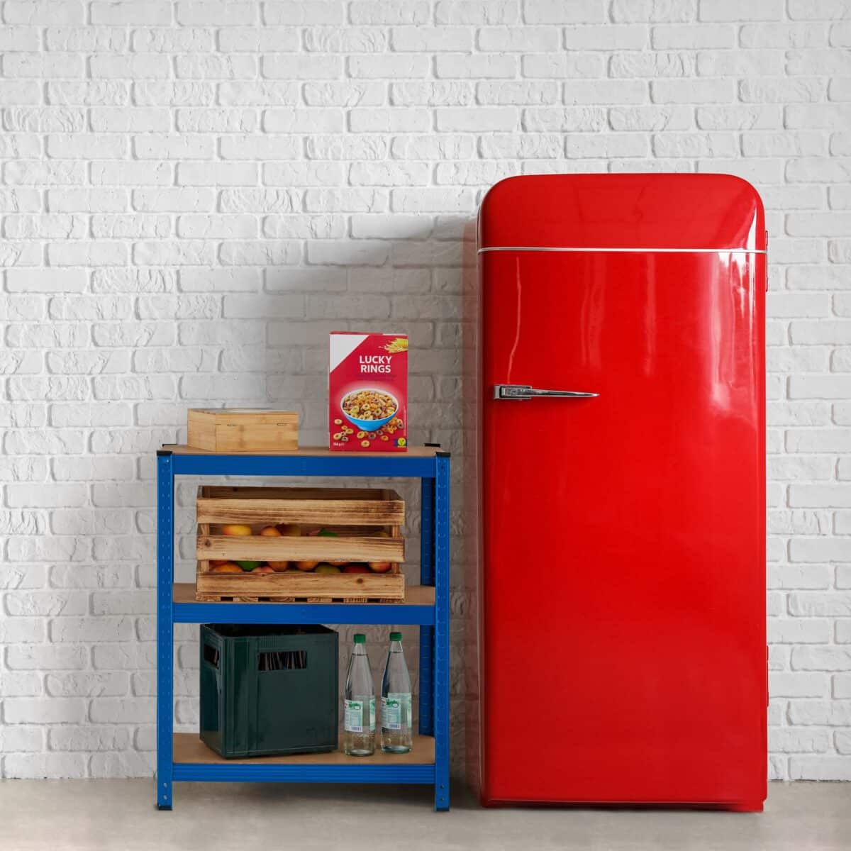 Raft industrial depozitare, albastru, otel, multifunctional, 5 polite, 180 x 70 x 30 cm - imagine 5
