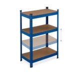 Raft industrial depozitare, albastru, otel, multifunctional, 5 polite, 180 x 70 x 30 cm - imagine 7