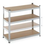 Set 2 rafturi industriale depozitare, multifunctionale, cu 5 polite, 180 x 100 x 40 cm, Relaxdays - imagine 7