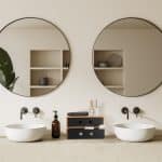 Organizator de birou/cosmetice, din bambus si MDF, 15 x 25 x 20 cm - imagine 5