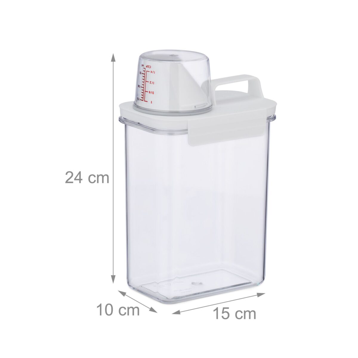 Recipient mancare, transparent, cupa de masurare, 1,8 litri - imagine 4