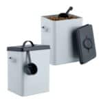 Recipiente depozitare mancare, 2 bucati, 5,5 l fiecare, 26,5 x 15,5 x 19 cm