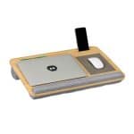 Suport laptopuri de pana la 17 inchi, bambus, 10 x 55,5 x 36 cm