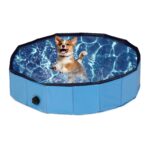 Piscina pentru animale de companie, pliabila, 20 x 80 cm